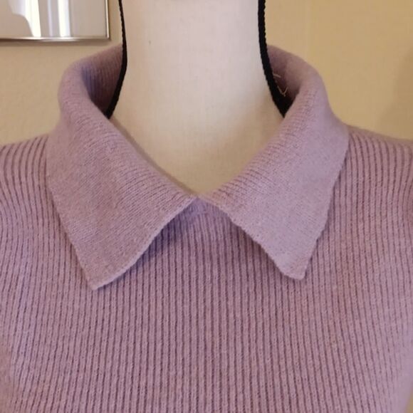 Nasty Gal Puff Sleeve Sweater. Soft Girl, Twee, Light Academic - Picture 2 of 10